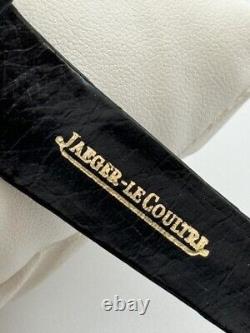 Montre vintage Jaeger LeCoultre carrée en or massif 18K avec bracelet d'origine