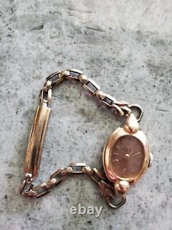 Montre vintage rare pour femme LeCoultre en or rempli 10k. Le bracelet indique 1120-12k rempli P.