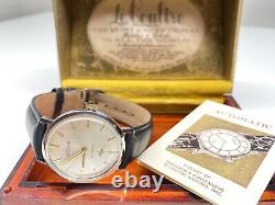 Rare Vintage K813 Lecoultre Automatique Montre-bracelet Avec Boîte Et Papier