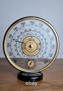 Station météorologique vintage de milieu du siècle Jaeger (Lecoultre) (baromètre et thermomètre)