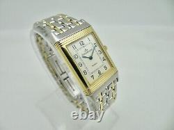 VTG Jaeger LeCoultre Reverso Classique Montre-Bracelet en Or 18K et Acier à Quartz