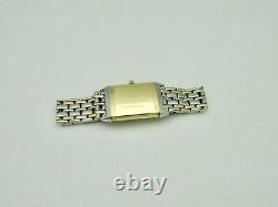 VTG Jaeger LeCoultre Reverso Classique Montre-Bracelet en Or 18K et Acier à Quartz