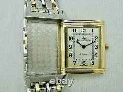 VTG Jaeger LeCoultre Reverso Classique Montre-Bracelet en Or 18K et Acier à Quartz