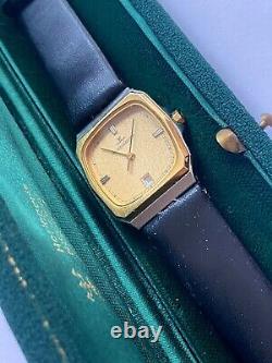 Vintage Excellent Jaeger Lecoultre Quartz 7 Jewels Steel Date Ladies Wristwatch
