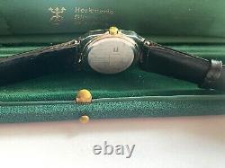 Vintage Excellent Jaeger Lecoultre Quartz 7 Jewels Steel Date Ladies Wristwatch