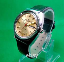 Vintage Jaeger Lecoultre Club Automatic 25 Jewels Day-date Wrist Watch Pour Hommes
