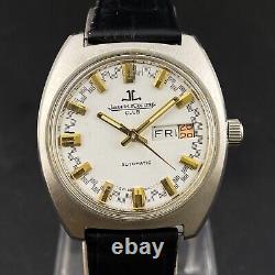 Vintage Jaeger Lecoultre Club Automatic Day Date Wrist Watch F10 Pour Hommes