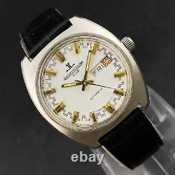 Vintage Jaeger Lecoultre Club Automatic Day Date Wrist Watch F10 Pour Hommes