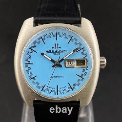 Vintage Jaeger Lecoultre Club Automatic Day Date Wrist Watch F5 Pour Hommes