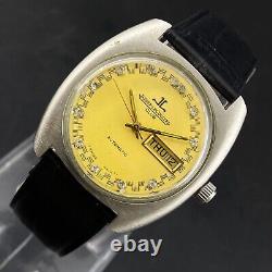 Vintage Jaeger Lecoultre Club Automatic Day Date Wrist Watch F7 Pour Hommes