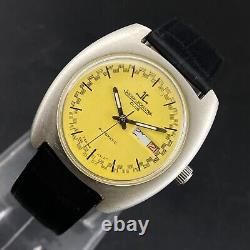 Vintage Jaeger Lecoultre Club Automatic Day Date Wrist Watch F9 Pour Hommes