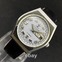 Vintage Jaeger Lecoultre Club Automatic Day Date Wrist Watch Fa04 Pour Hommes