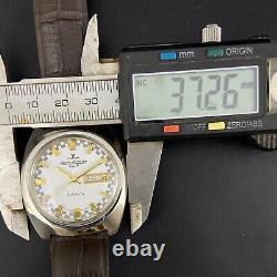 Vintage Jaeger Lecoultre Club Automatic Day Date Wrist Watch Fa11 Pour Hommes
