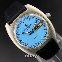 Vintage Jaeger Lecoultre Club Automatic Day Date Wrist Watch Pour Hommes