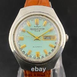 Vintage Jaeger Lecoultre Club Automatic Day Date Wrist Watch Pour Hommes Sa28