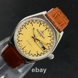 Vintage Jaeger Lecoultre Club Automatic Day Date Wrist Watch Pour Hommes Sa29