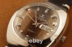 Vintage Jaeger Lecoultre Club Suisse Automatique Hommes Travail Wrist Watch 37mm R1126