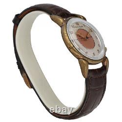 Vintage Jaeger Lecoultre Wrist Alarme Deux Couleurs Cadran 35mm Wrist Watch Manuel
