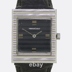 Vintage Jaeger-le Coultre Wristwatch Manuel En Acier Inoxydable