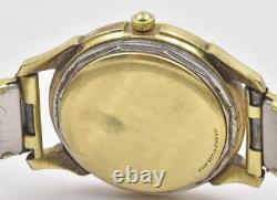 Vintage Lecoultre 14k Gf Running Power Winding Indicateur Réserve Wristwatch Auto
